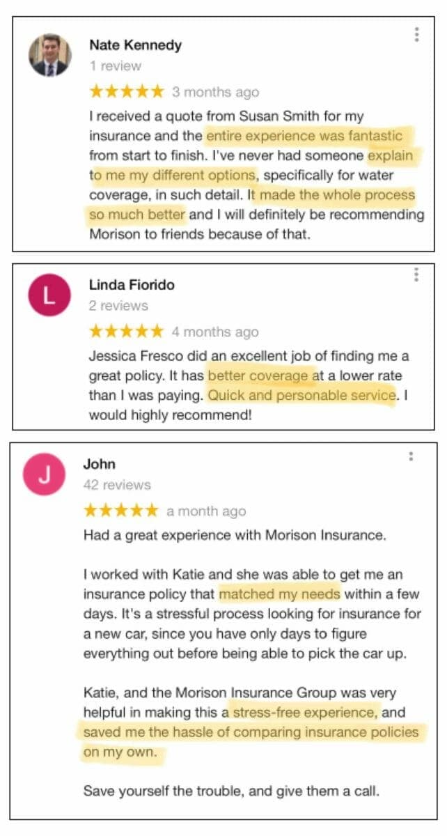 Best Insurance Coverage - Online Reviews - Morison Insurance - Ontario
