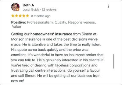 hamilton home insurance google review